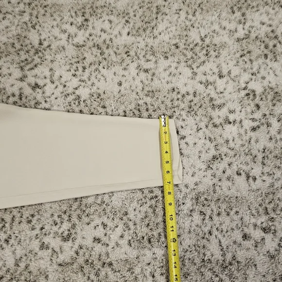 Eileen Fisher Ivory 100% Silk Pull On Pants Pockets Lined Lightweight Tapered - Picture 11 of 12